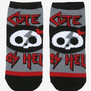 2/$12 Skelanimal Kit The Cat No-Show‎ Socks